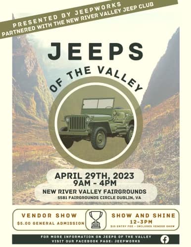 Jeeps of the Valley Shjow April 29, 2023